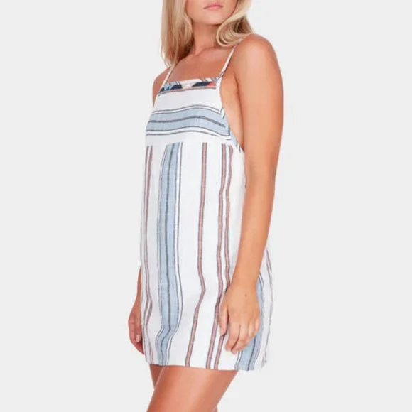 TIGERLILY San Marcos Cotton Stripe Mini Apron Dress RRP$110 - Picture 9 of 16